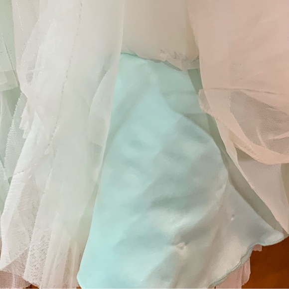 American Princess Lime Green Lace Occasion Dress 12 - Picture 6 of 10